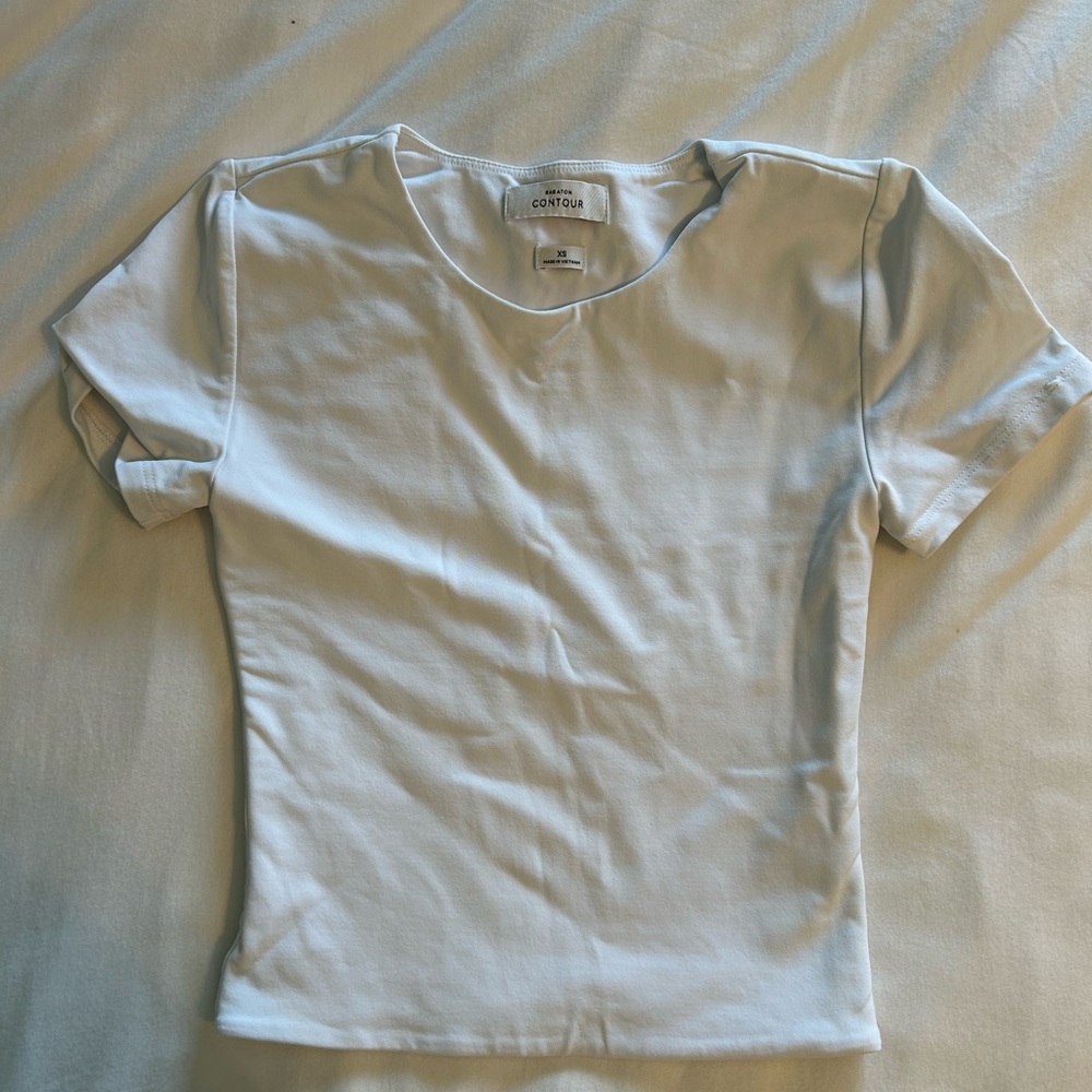 Aritzia Waist Contour Short Sleeve Top
